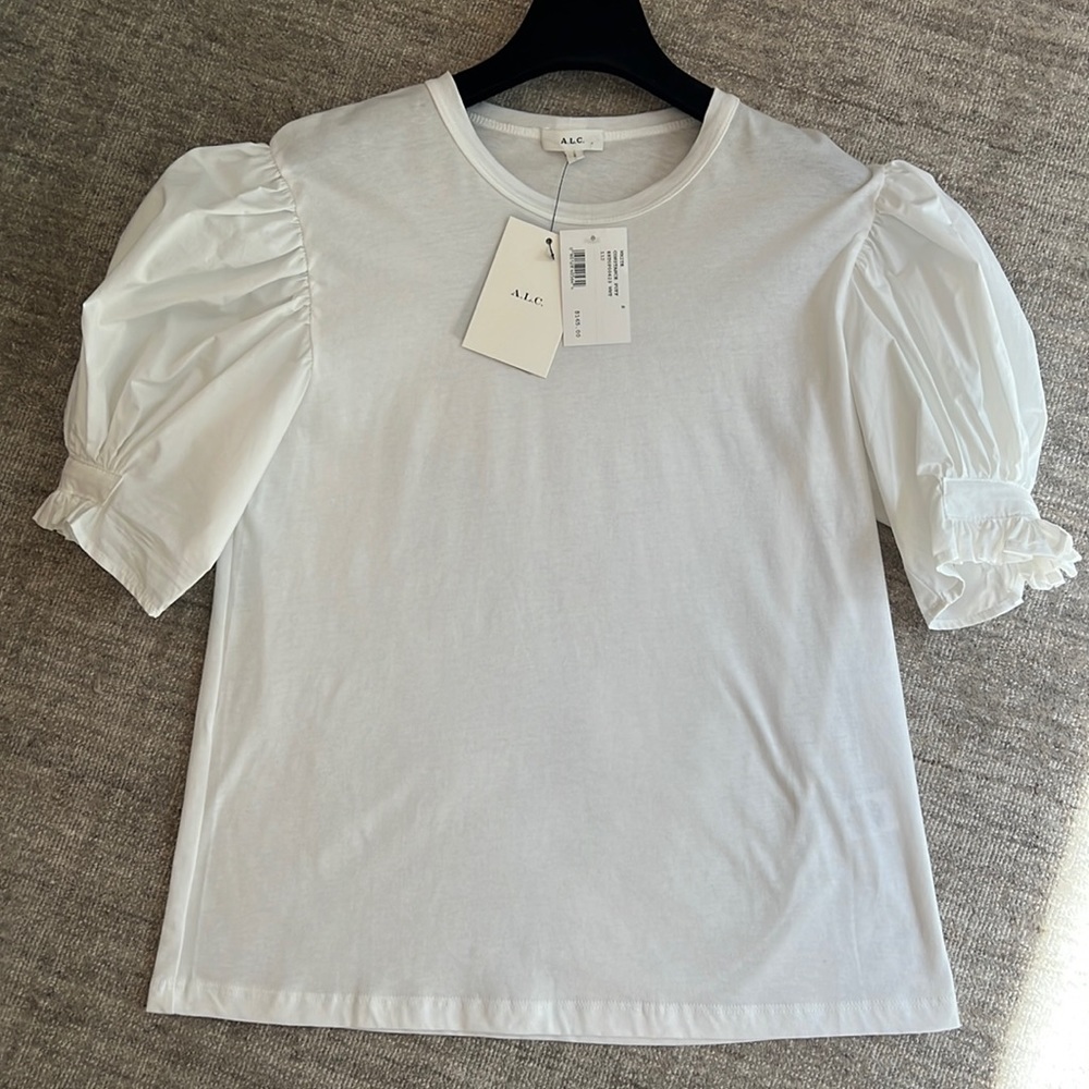 A.L.C. Constance Puff Sleeve T-shirt. Brand new. Tags still on